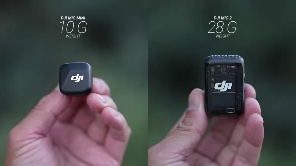 A image of DJI Mic Mini vs DJI Mic 2