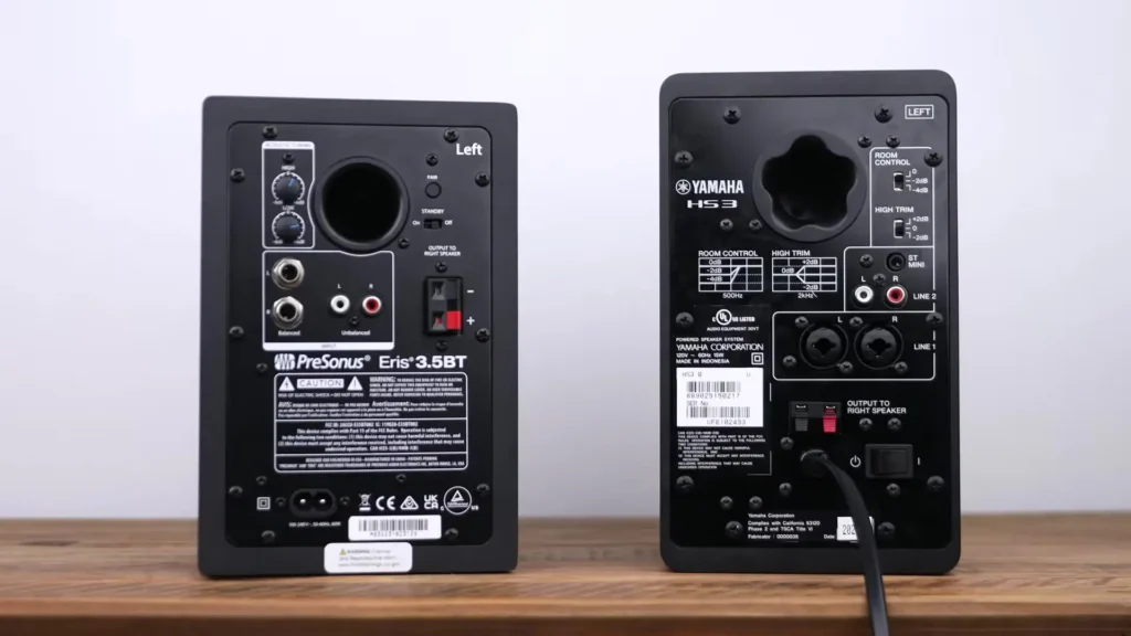 A image of PreSonus Eris 3.5 vs Yamaha HS3 Comparison